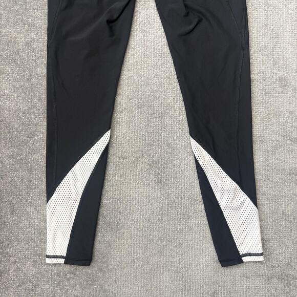 Peloton Leggings Womens Small Black White Cycling Yoga Pants Athletic Mesh - Picture 11 of 11